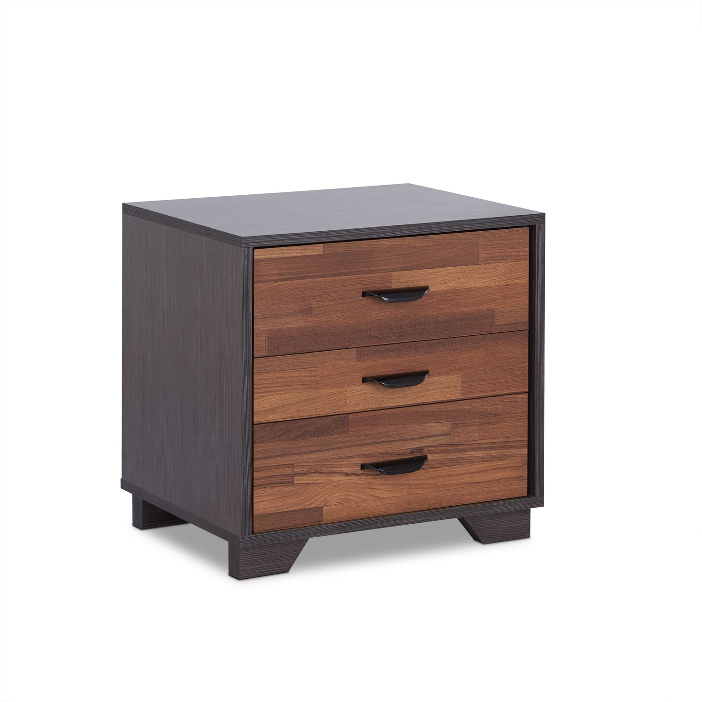 Eloy Espresso Walnut Accent Table with Storage Drawers