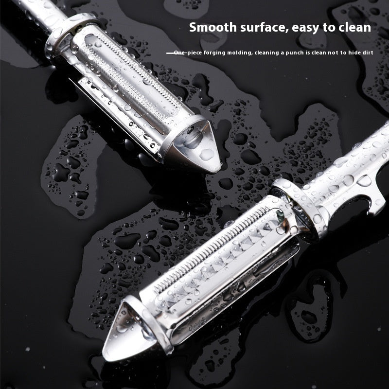 Multi-Functional Double-Sided Peeler - Zinc Alloy Kitchen Tool