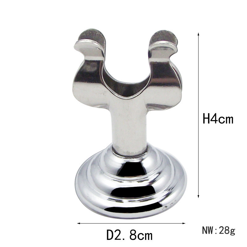 U-Shaped Stainless Steel Table Number Plate - Silver 4cm High