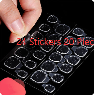 Ultra-Thin Jelly Nail Stickers - Super Sticky Fake Nail Decals for Manicure