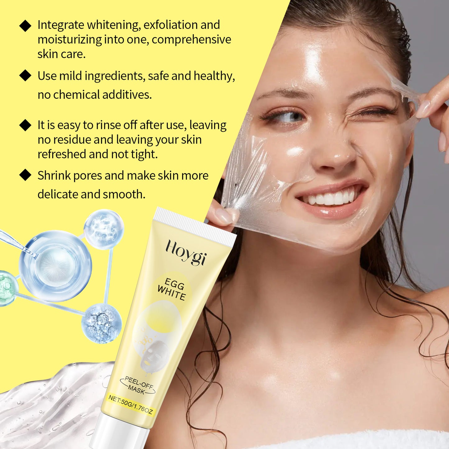 Collagen Peel-Off Facial Mask - Moisturizing and Brightening Skin Treatment