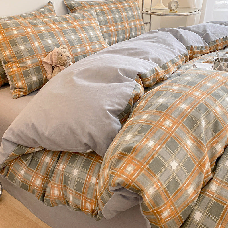 Pure Cotton Four-Piece Quilt Cover Set - Multiple Sizes & Patterns