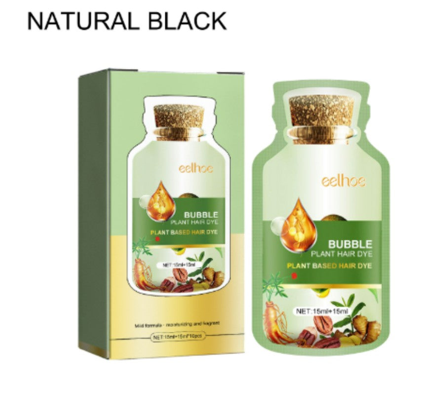 Gentle Plant-Based Bubble Hair Coloring Dye Agent