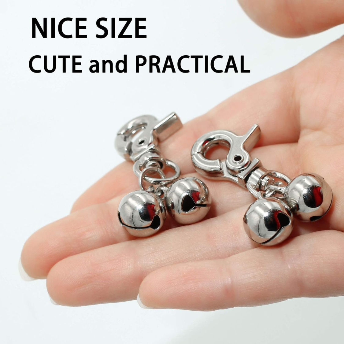 Dog and Cat Collar Bells - Stainless Steel 2-Pack