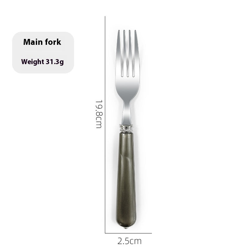 Luxury Nordic Style Household Kitchen Cutlery Set - Portable Knife Fork Spoon