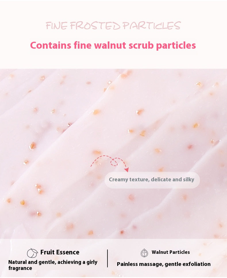 Peach Moisturizing Body Scrub Cream - 200g Hydrating Exfoliator
