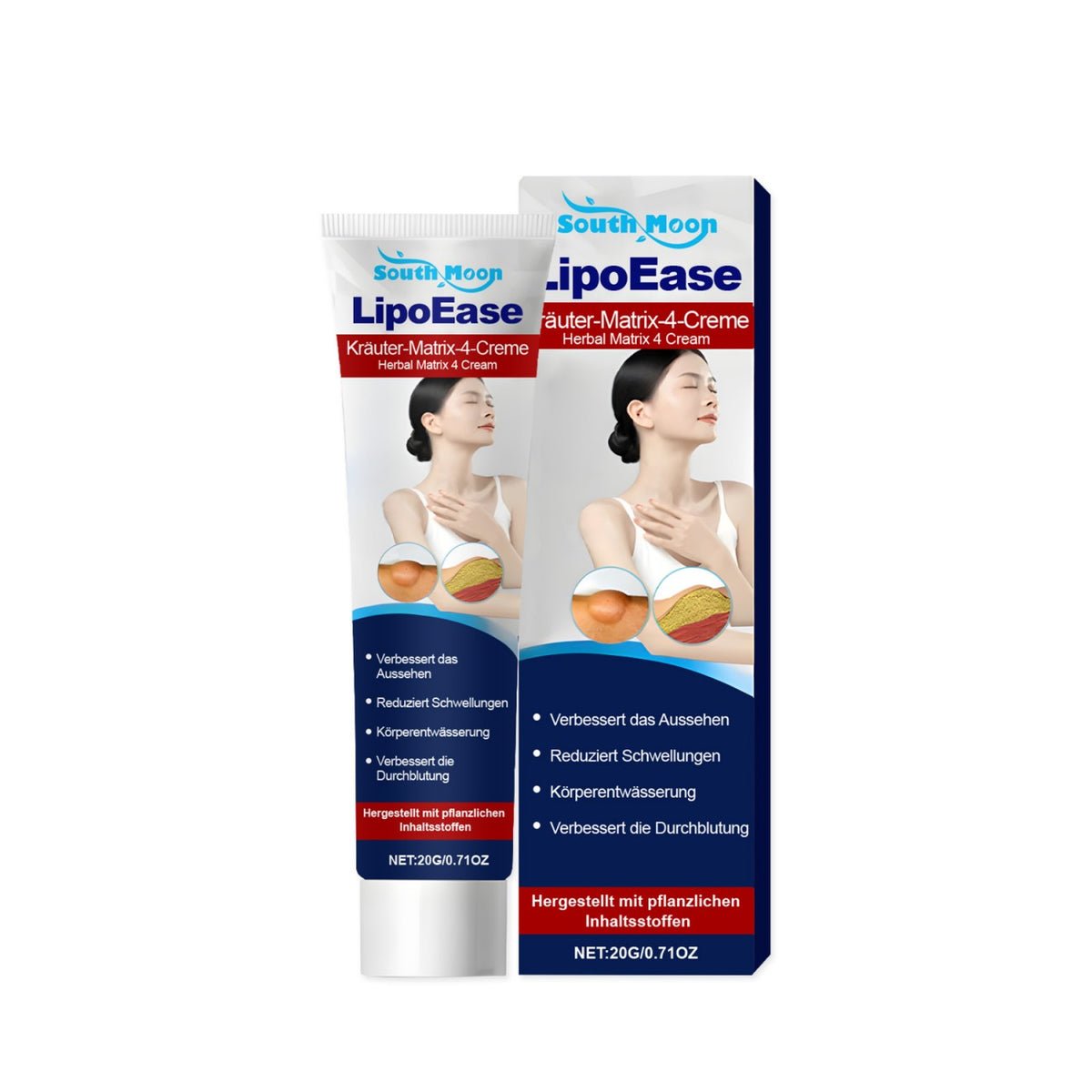 Body Skin Care Cream with Ginseng & Mint - 20g Hydrating Face & Body Moisturizer
