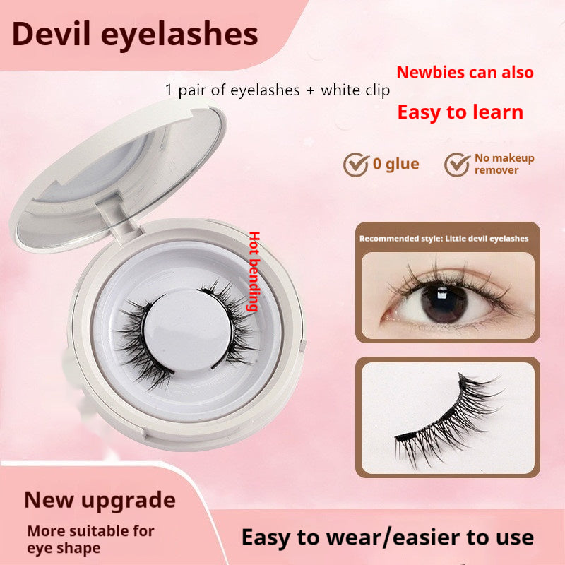 Magnetic False Eyelashes - Natural Mink Lash Set with Applicator Tool