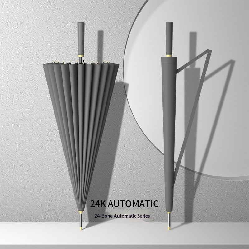 Large Automatic Long-Handled Umbrella for Sunny and Rainy Weather