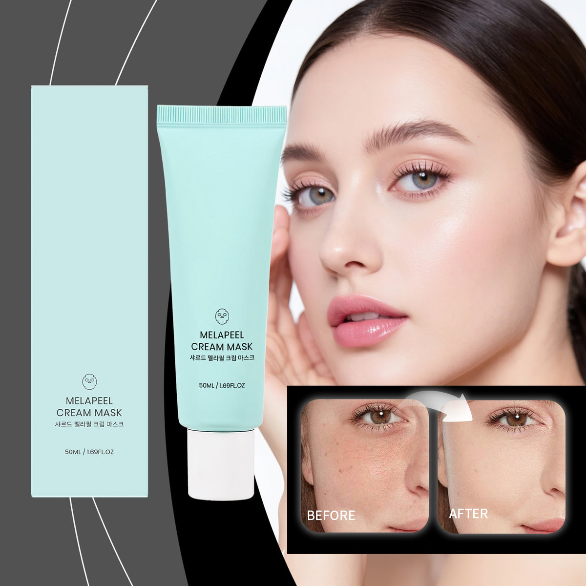 Whitening Peeling Mask for Facial Care - Brightening Skin Treatment