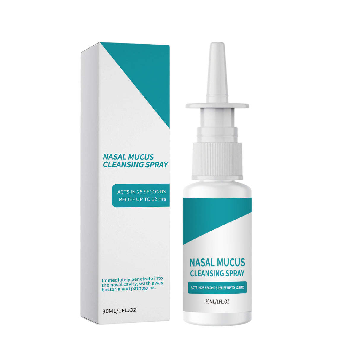 Nasal Mucus Cleaning Spray - 30ml Nasal Irrigation Aid, Aloe & Menthol