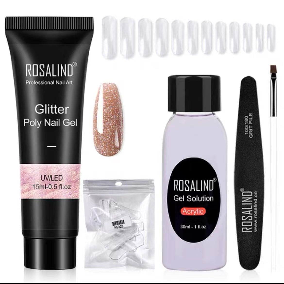 Poly Nail Gel Extension Kit for Manicure