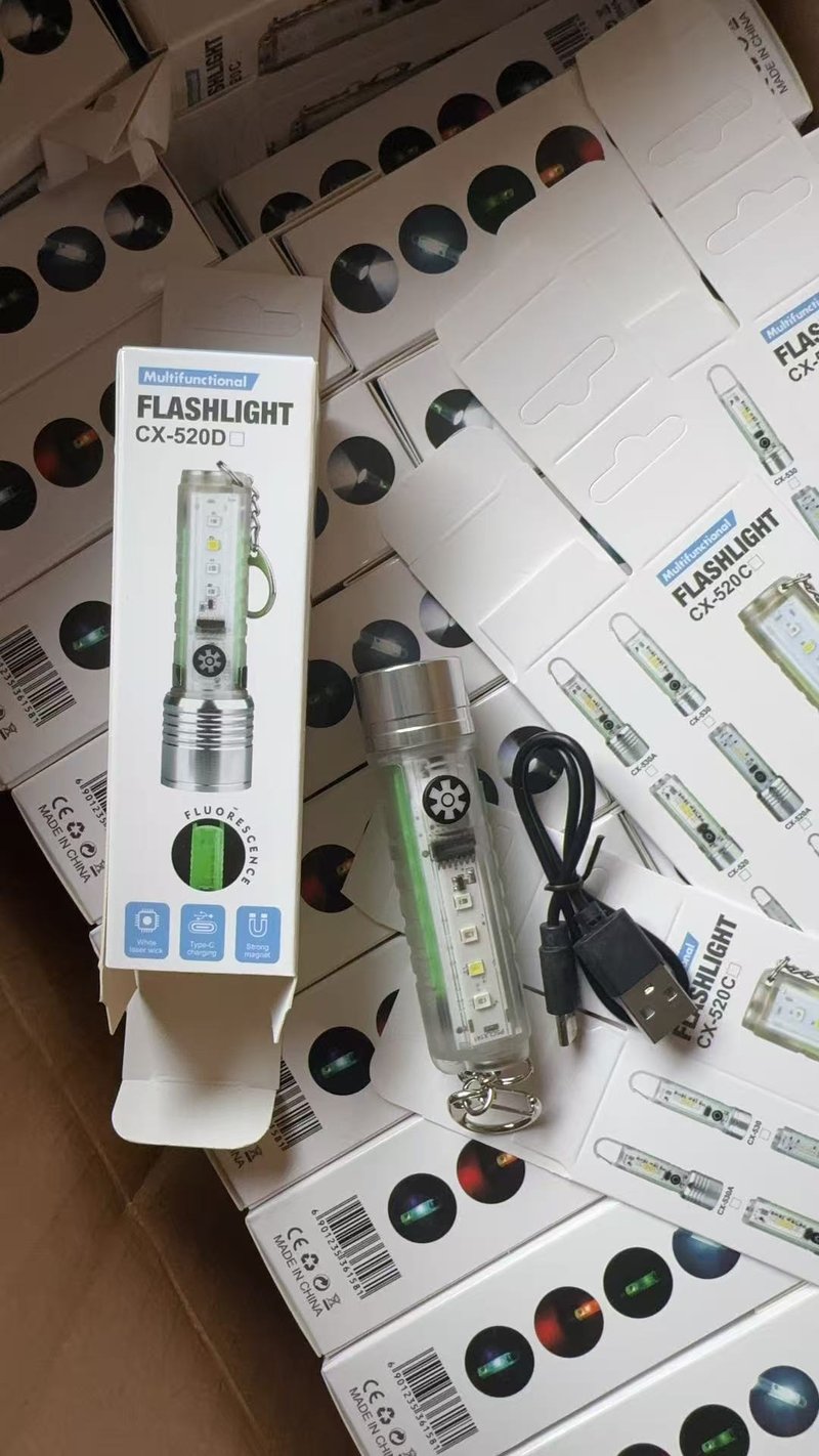 Mini High-Intensity Zoom Flashlight with Keychain – Long-Range Portable Torch