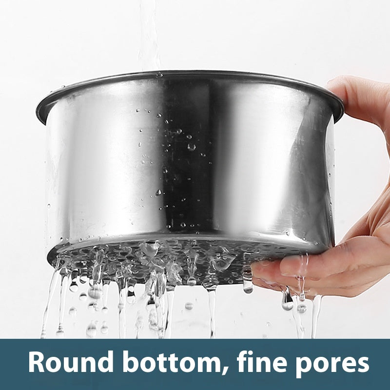 Stainless Steel Swan Drain Basket for Kitchen Storage - Multi-Purpose