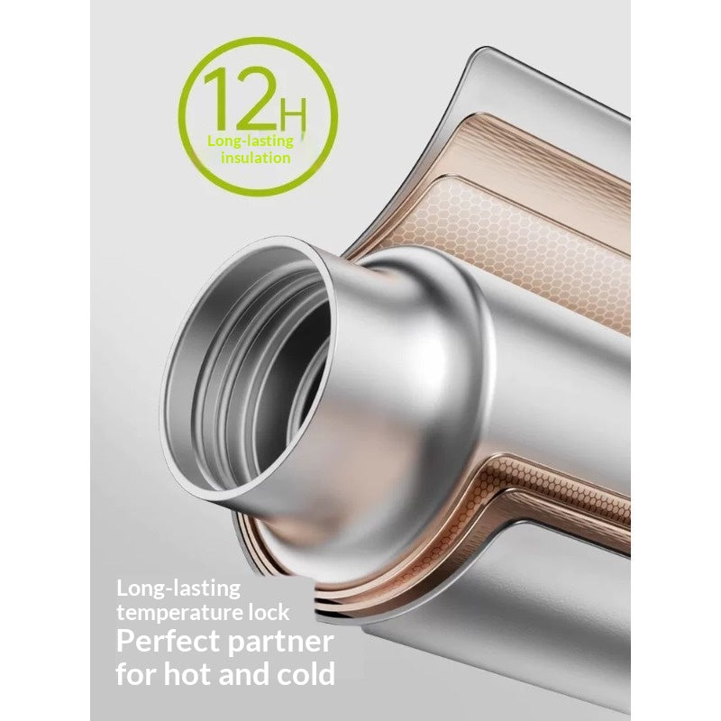 Stainless Steel Insulated Travel Mug 480ml Lightweight Sporty Drinkware