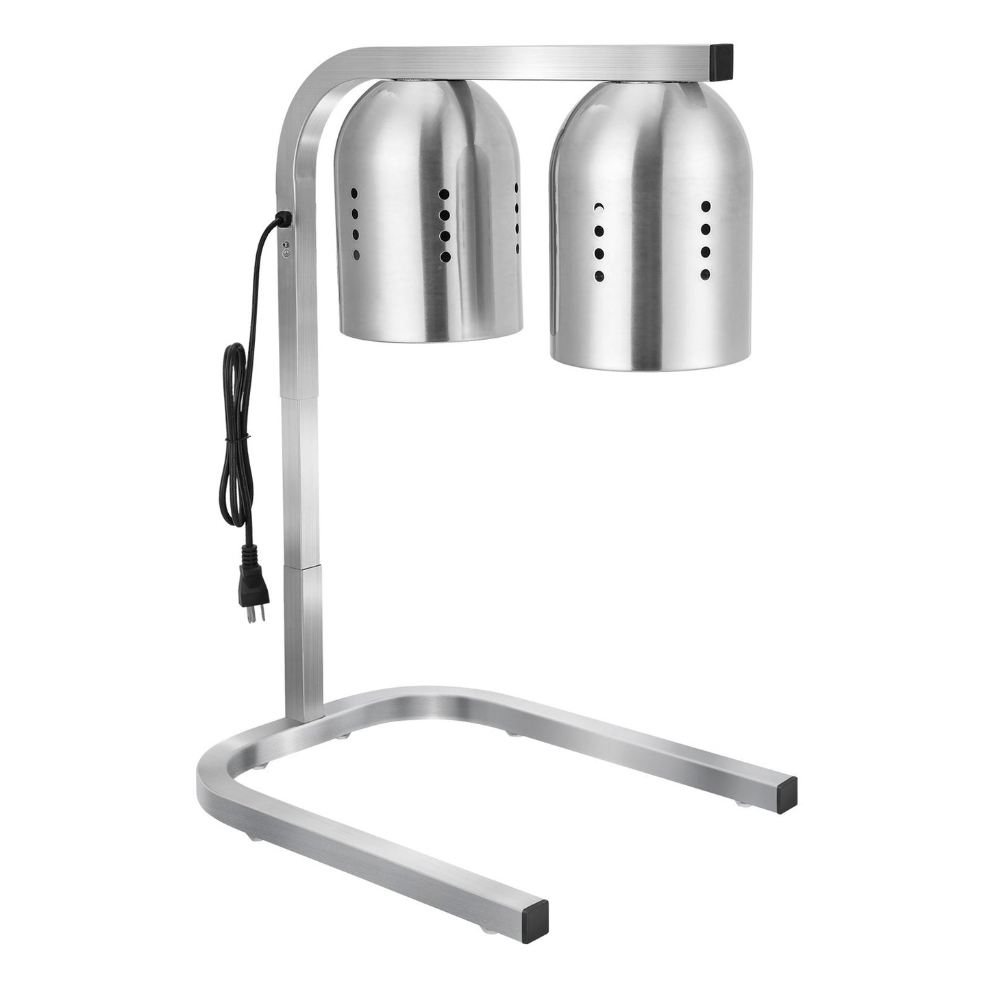 Commercial Food Heat Lamp with 500W Bulb - Adjustable Stainless Steel Food Warmer for Restaurant Kitchen