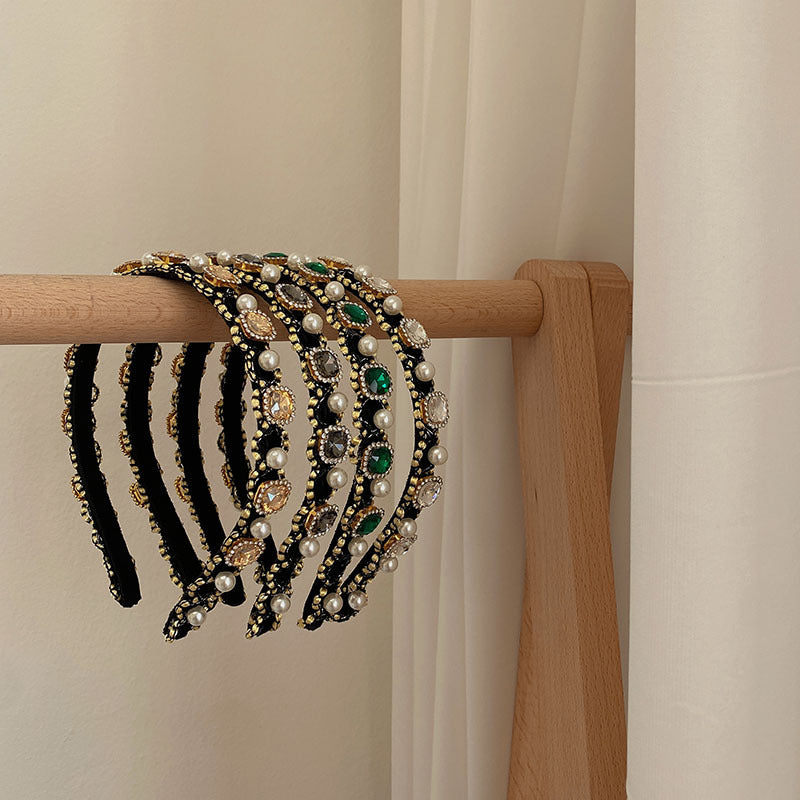 Pearl Embellished Headband - Korean Style