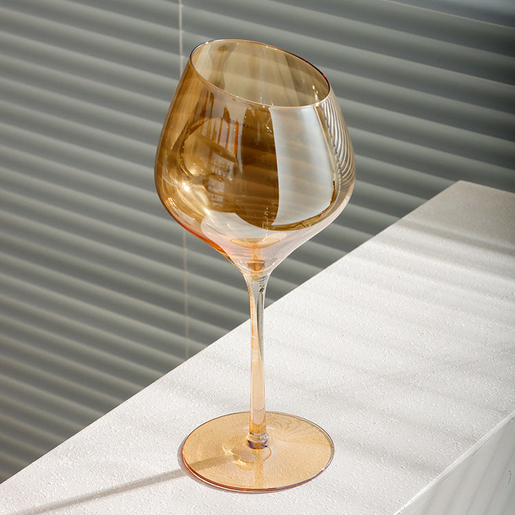 Beveled Crystal Wine Glass Set - Red, Champagne & Big Belly Styles