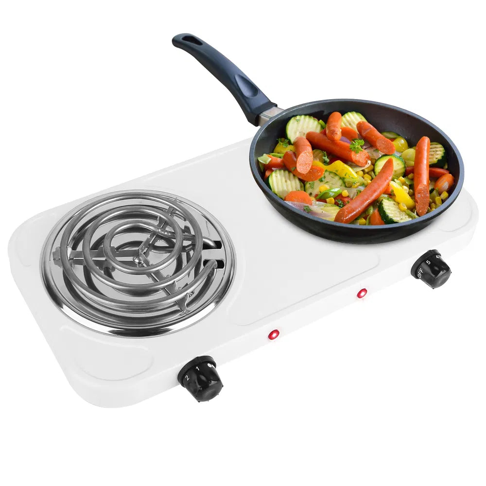 2000W Portable Double Burner Electric Hot Plate Stove for Kitchen & RV