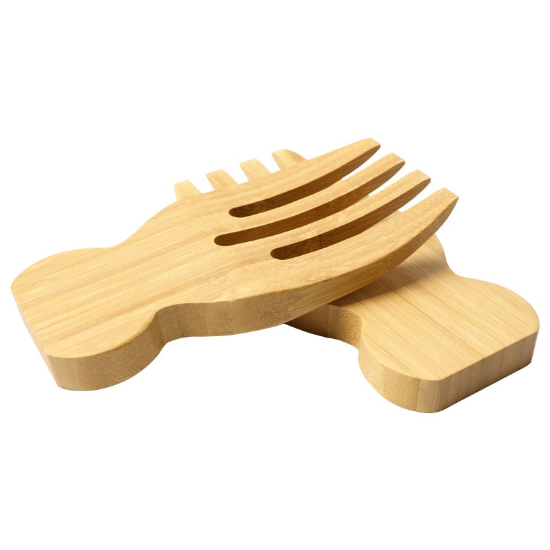 Minimalist Bamboo Salad Mixer Tool for Kitchen, 1 Piece