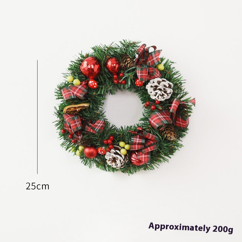 Christmas Garland Bow & Door Hanging Decorations for Festive Home Decor