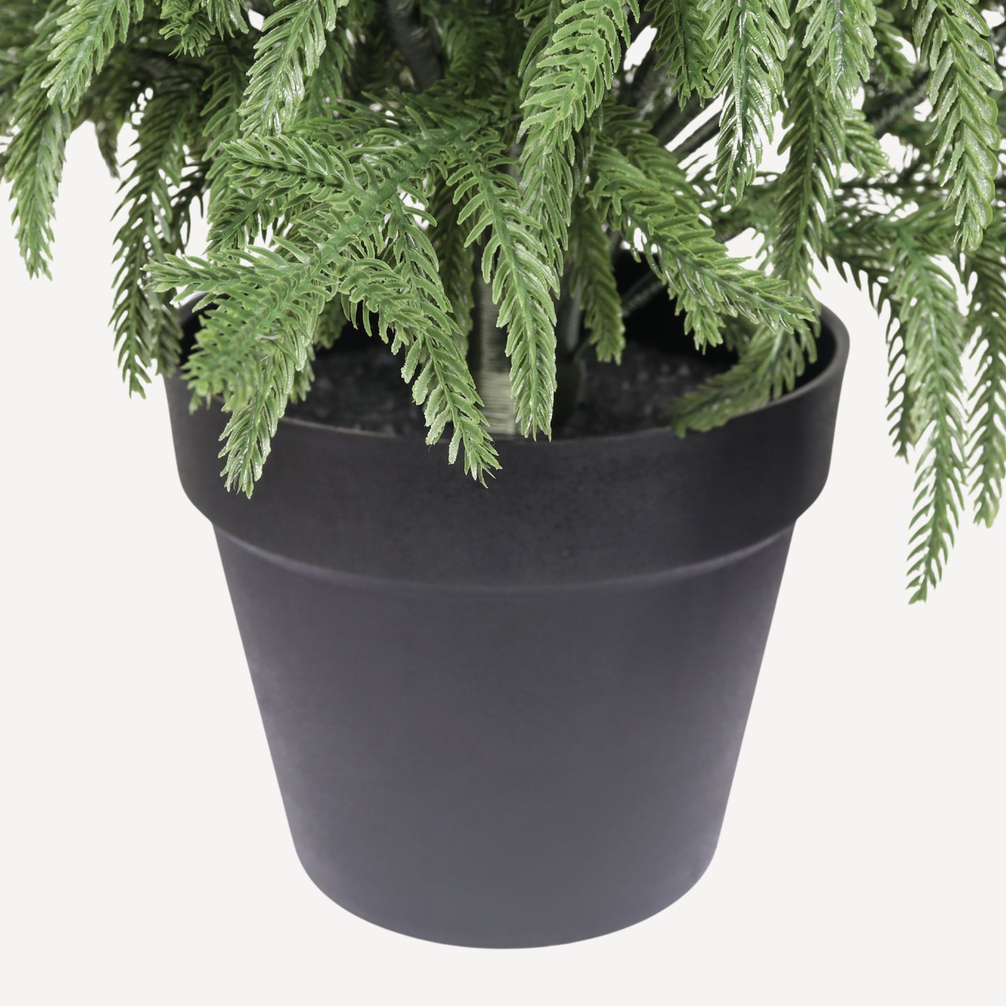 5' Real Touch Artificial Pine Tree in Black Pot - 2 Pack
