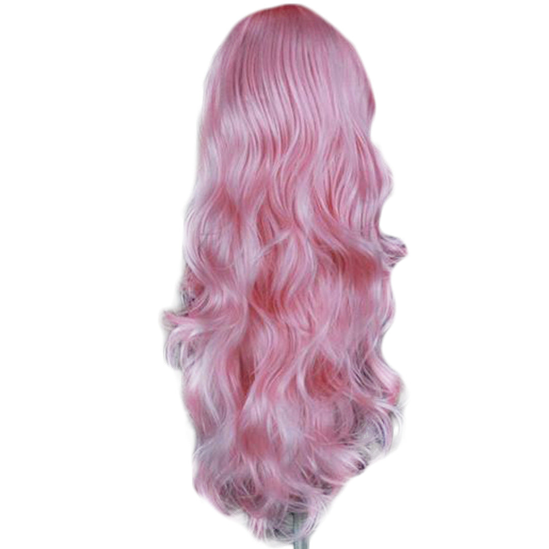 Wavy Lace Cosplay Wig - Pink