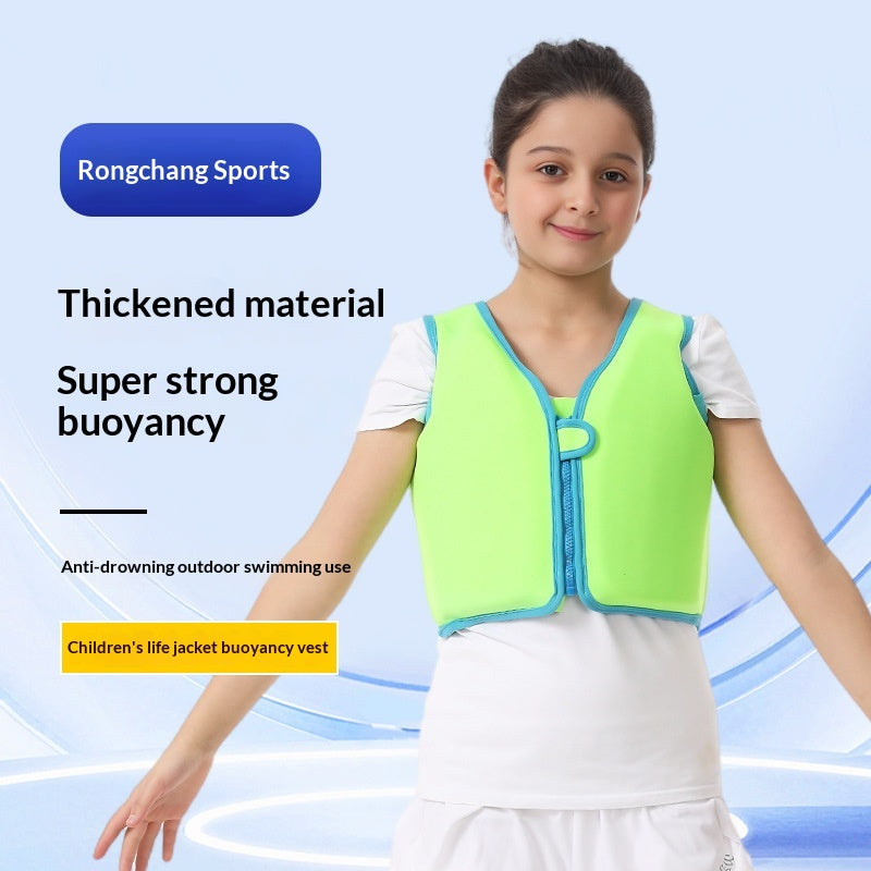 Children's Buoyancy Life Jacket - Fluorescent Green