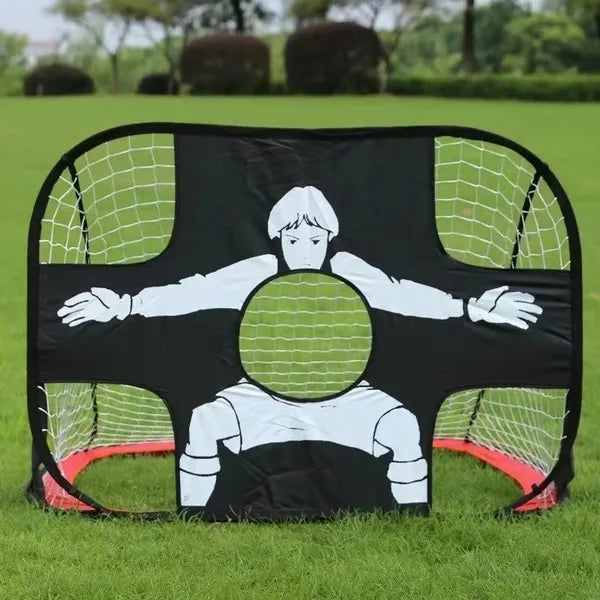 Foldable Pop-Up Soccer Goal Net for Outdoor Sports - Portable Mini Football Goal