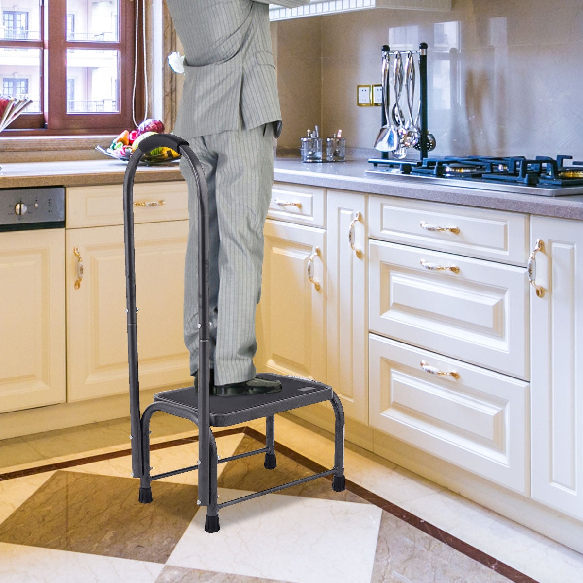Heavy Duty Non-Slip Step Stool - 330 Lbs Capacity