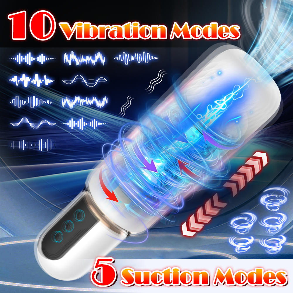 Automatic Realistic Male Masturbator - Life Size Thrusting Device