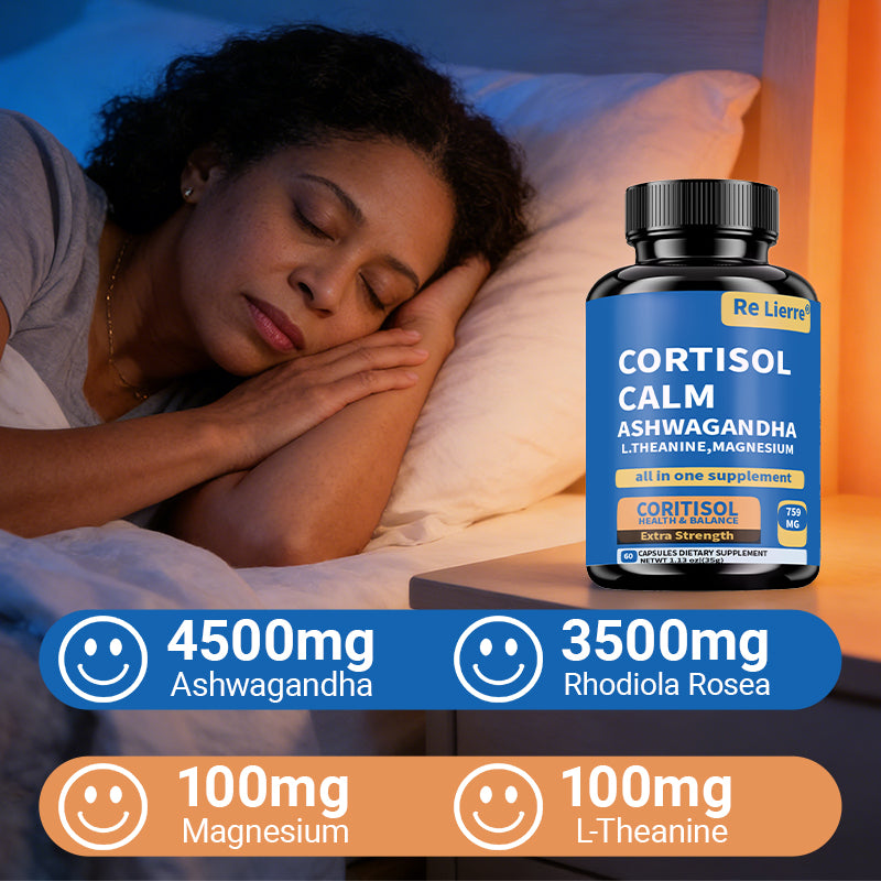 Stress Management Capsules with Ashwagandha & L-Theanine - 60 Capsules