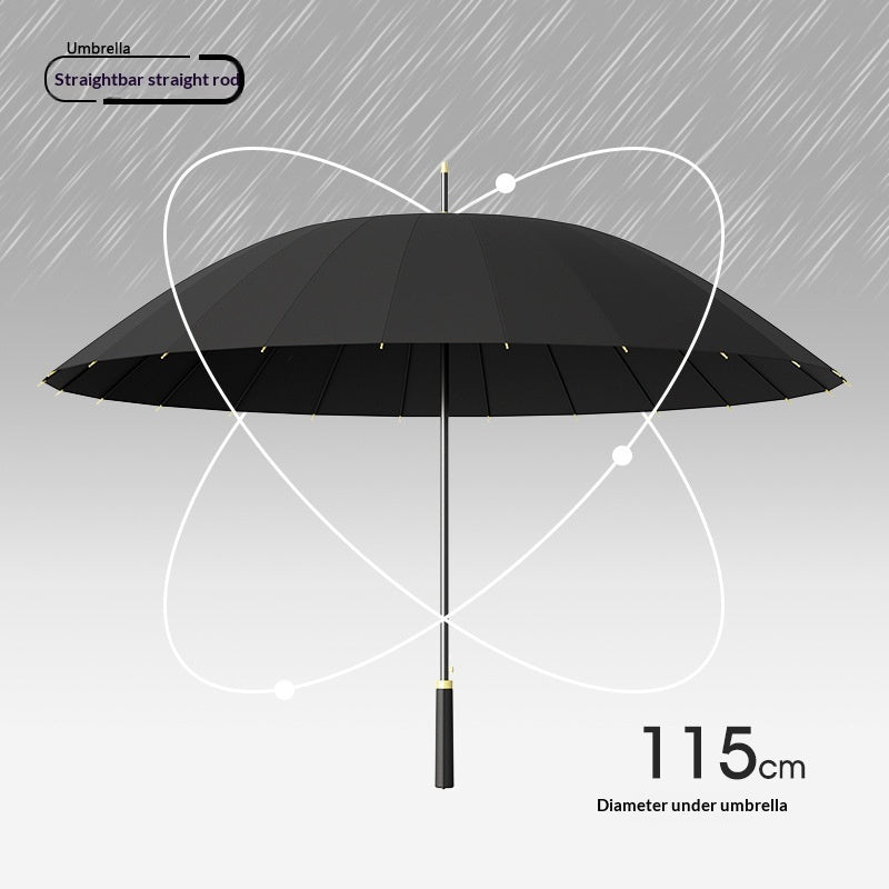 Large Automatic Long-Handled Umbrella for Sunny and Rainy Weather