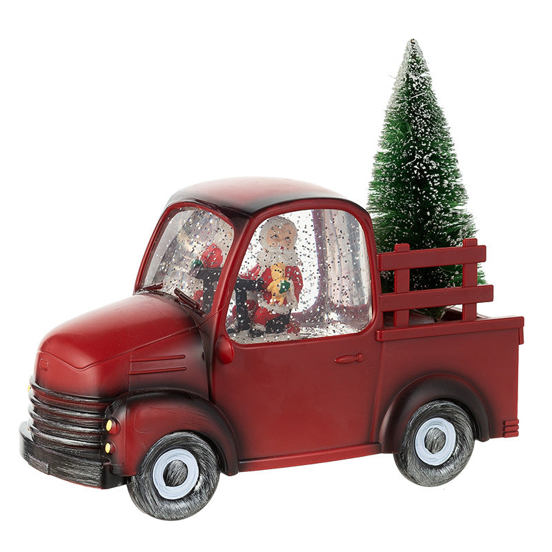 Christmas Car Crystal Ball Ornaments - Festive Holiday Decorations, 24cm