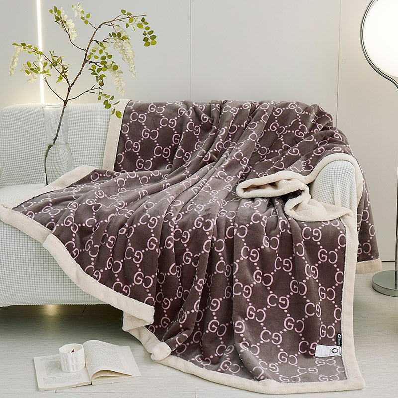 European Cotton Fleece Woolen Blanket - Thickened Warm Bed Sheet for All Seasons