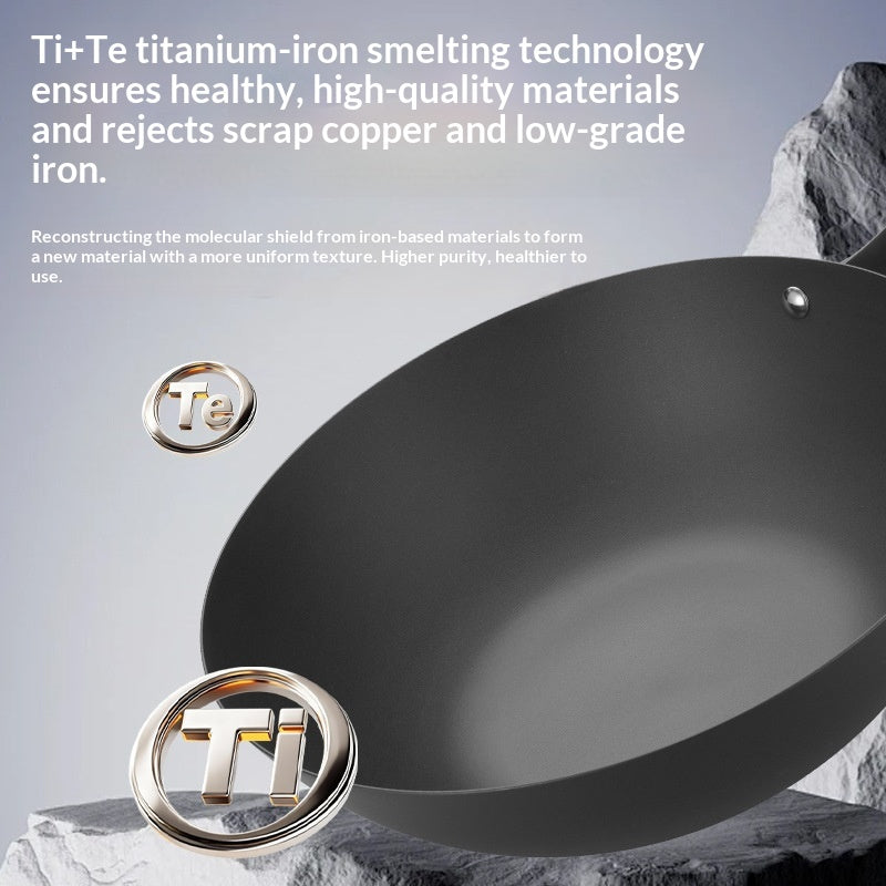 Titanium Alloy Nonstick Frying Pan Multi-Functional Cooking Pot 32cm 34cm