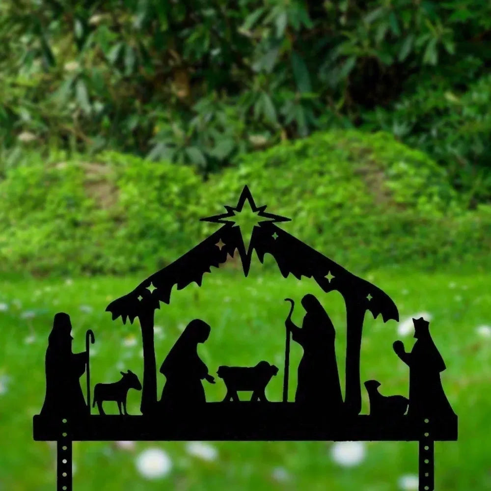 Waterproof Metal Nativity Projector Light for Outdoor Christmas Decor