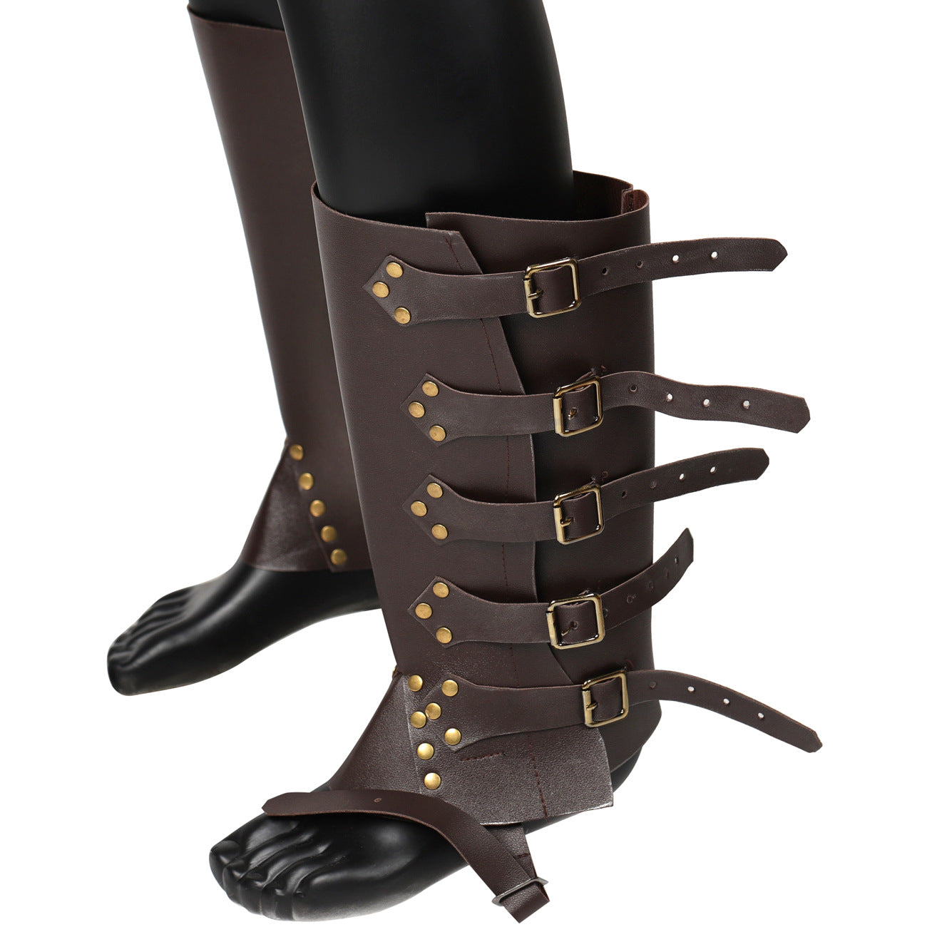 Medieval Knight PU Leather Shoe Covers for Fencing - Multiple Colors