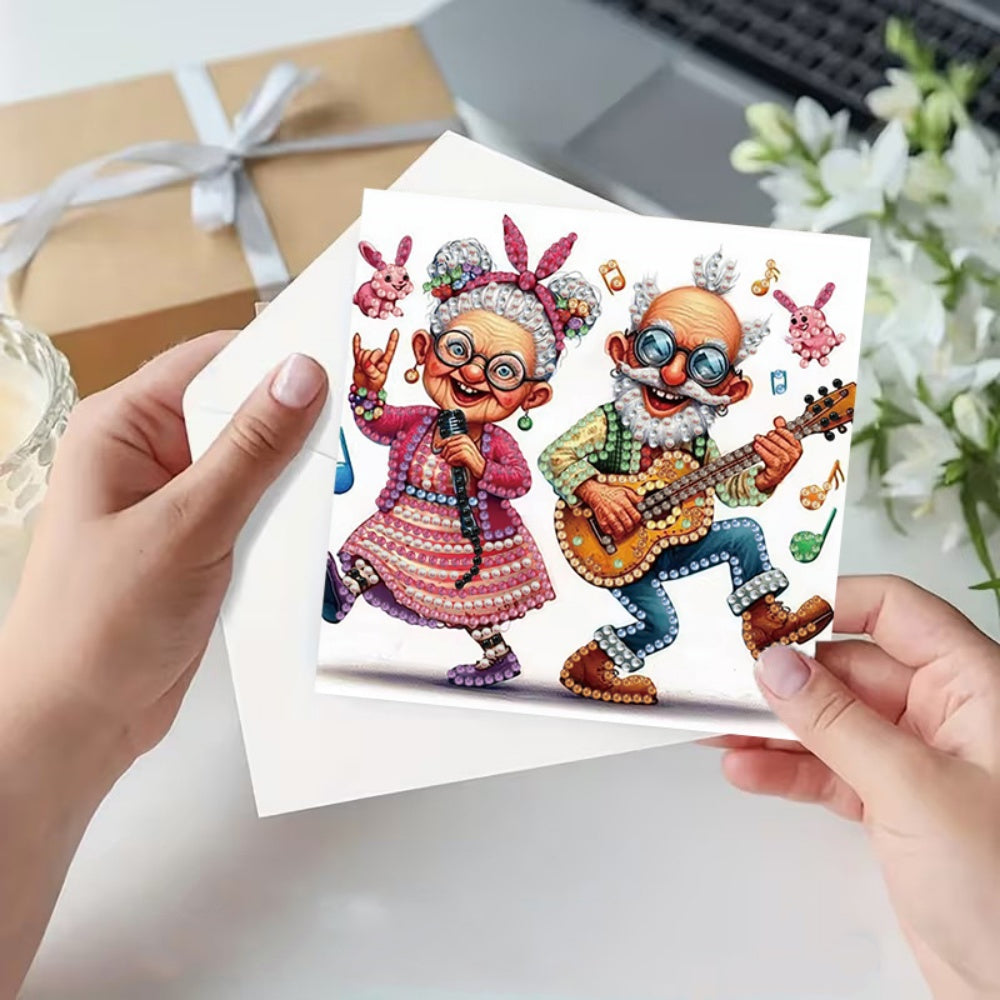 DIY Diamond Painting Card Kit for Celebrations - 6 Pack