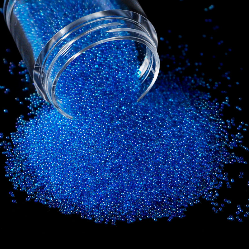 Micro Glass Bead Nail Art Decorations Non-Porous Bubble Ornaments