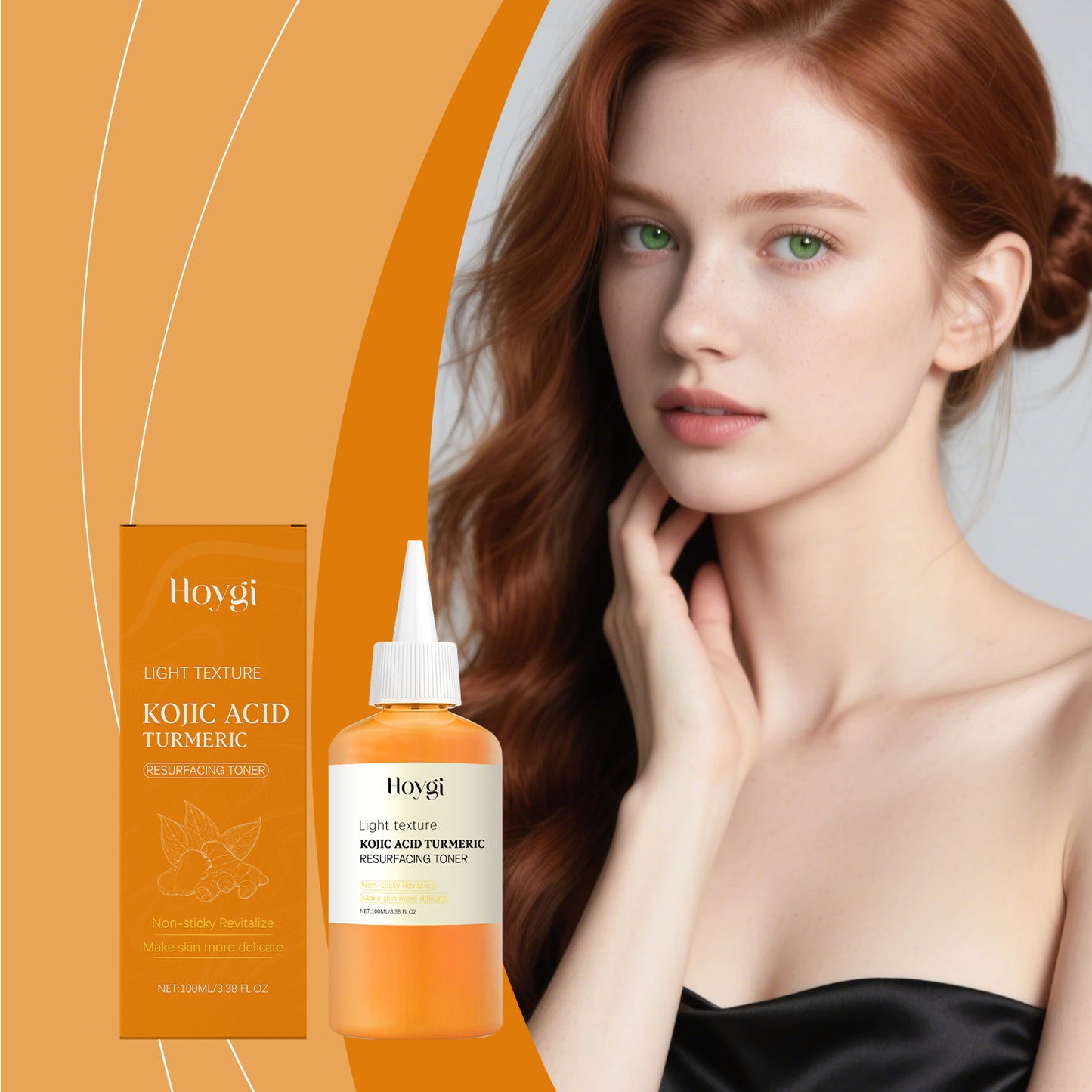 Turmeric Brightening Facial Toner with Niacinamide & Kojic Acid - 100ml