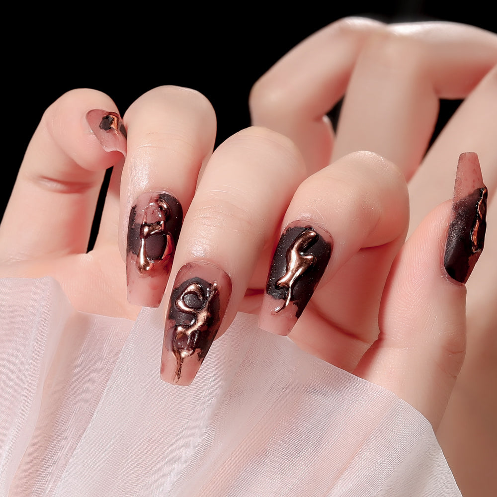 Nail Patches with Jelly Glue - 24 Pieces