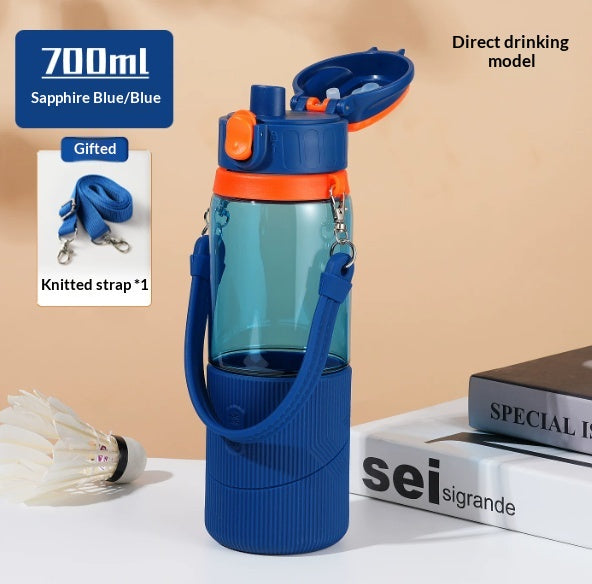 High Temperature Resistant Tritan Sports Water Bottle with Spout, 500ml & 700ml