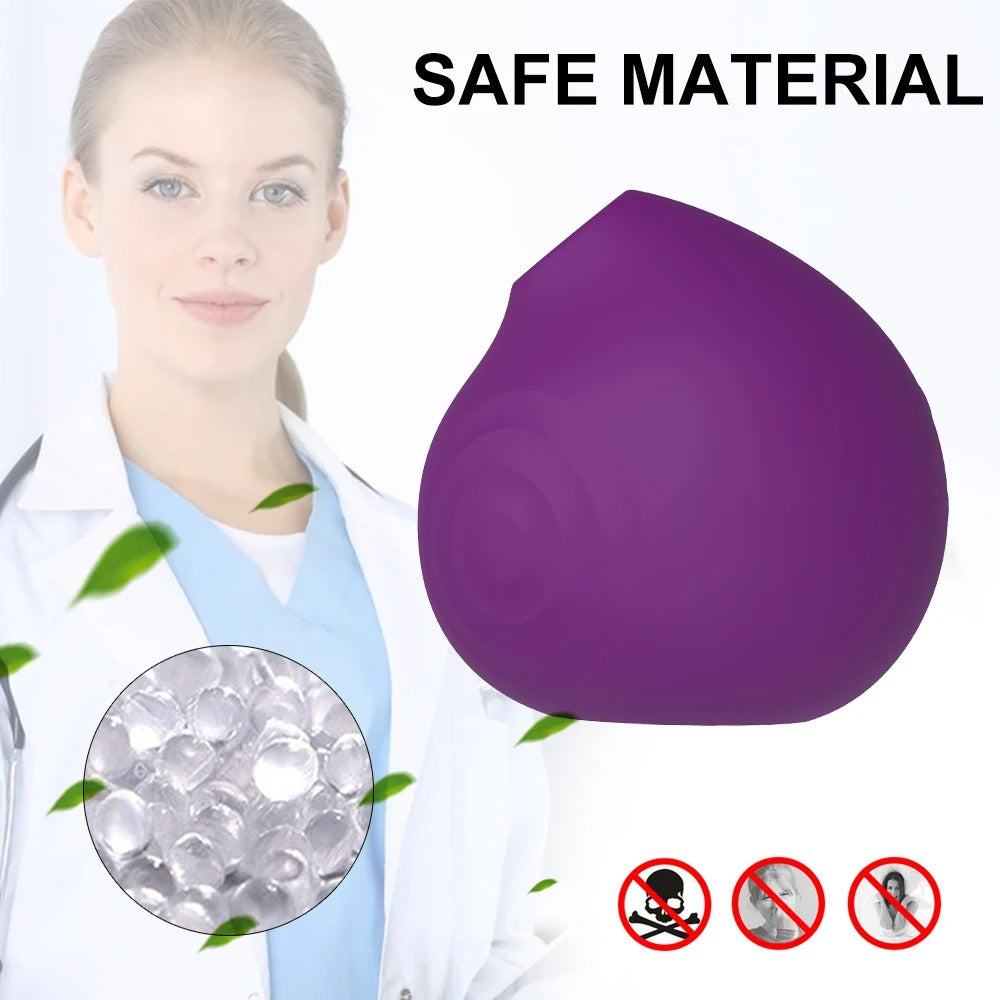 Multi-Frequency Vibrating Sucking Female Climax Stimulator - Silicone & ABS, IPX7 Waterproof