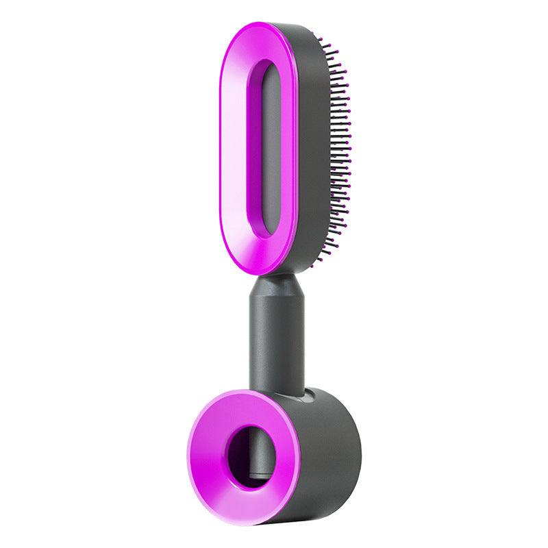 Self-Cleaning Hair Brush with 3D Air Cushion for Scalp Massage & Detangling