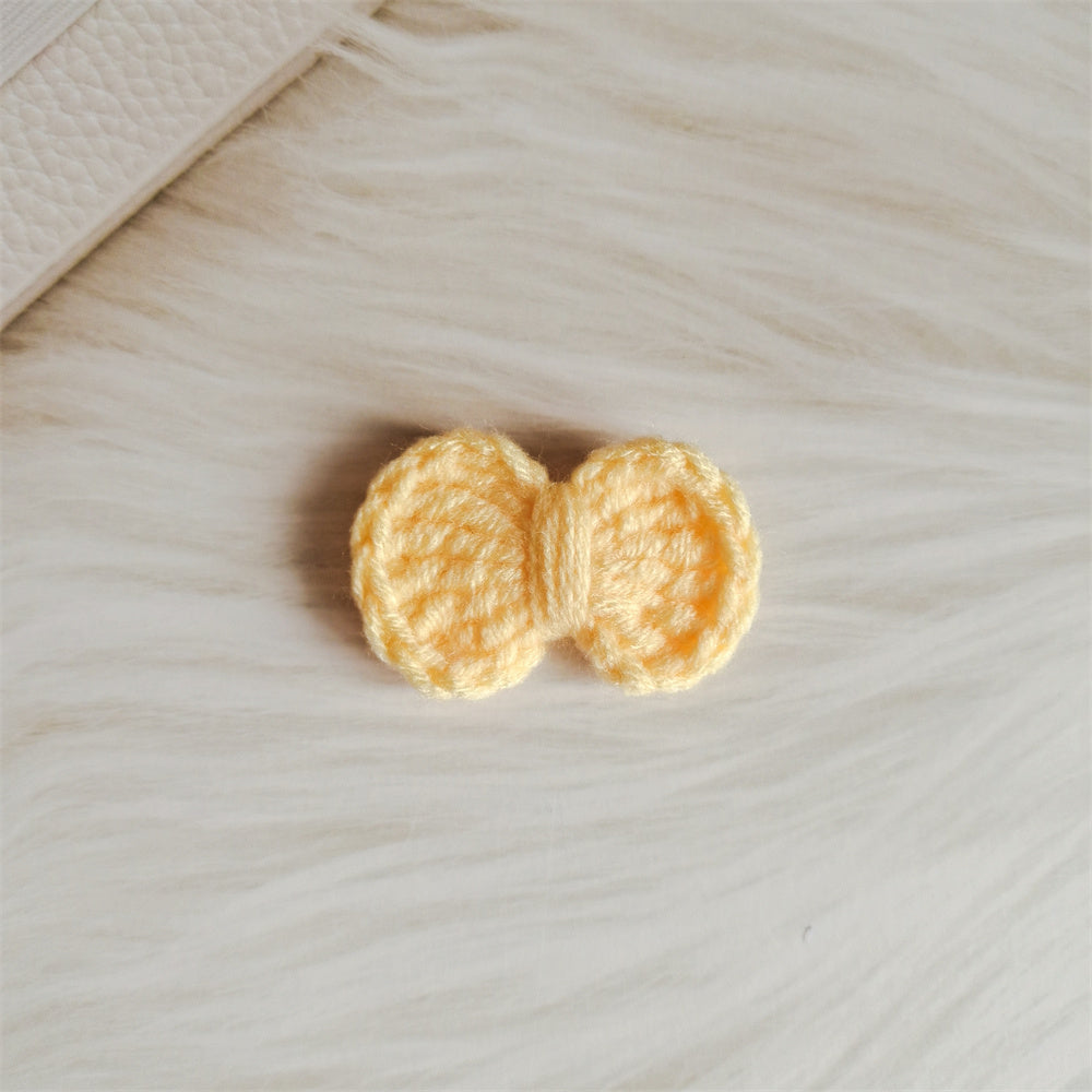 Wool Hair Bow Hairpin Handmade Hair Accessory for Women and Kids