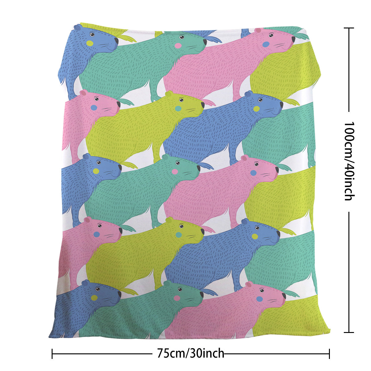 Cute Flannel Cartoon Dolphin Pet Blanket - Soft & Fluffy Outdoor & Home Use