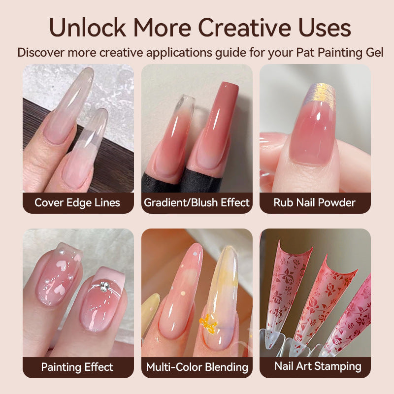 16 Color Nail Art Glitter Gel Set - High Chroma Gradient & Solid Painting