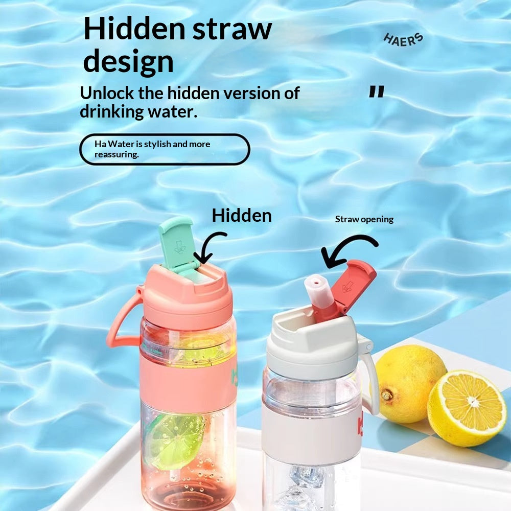 Portable Water Bottle for Kids & Women 850ml Sports Hydration with Straw
