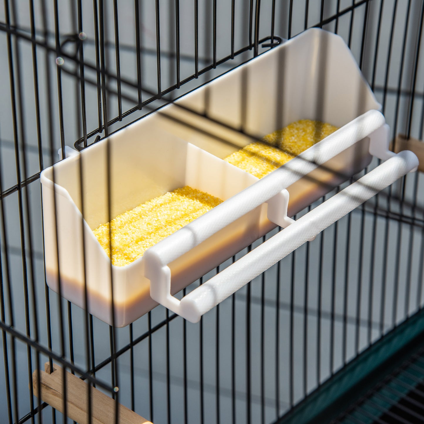 Large Indoor Bird Cage with Multi-Door Design, 1.7 ft Width for Canaries Finches Conures, Green
